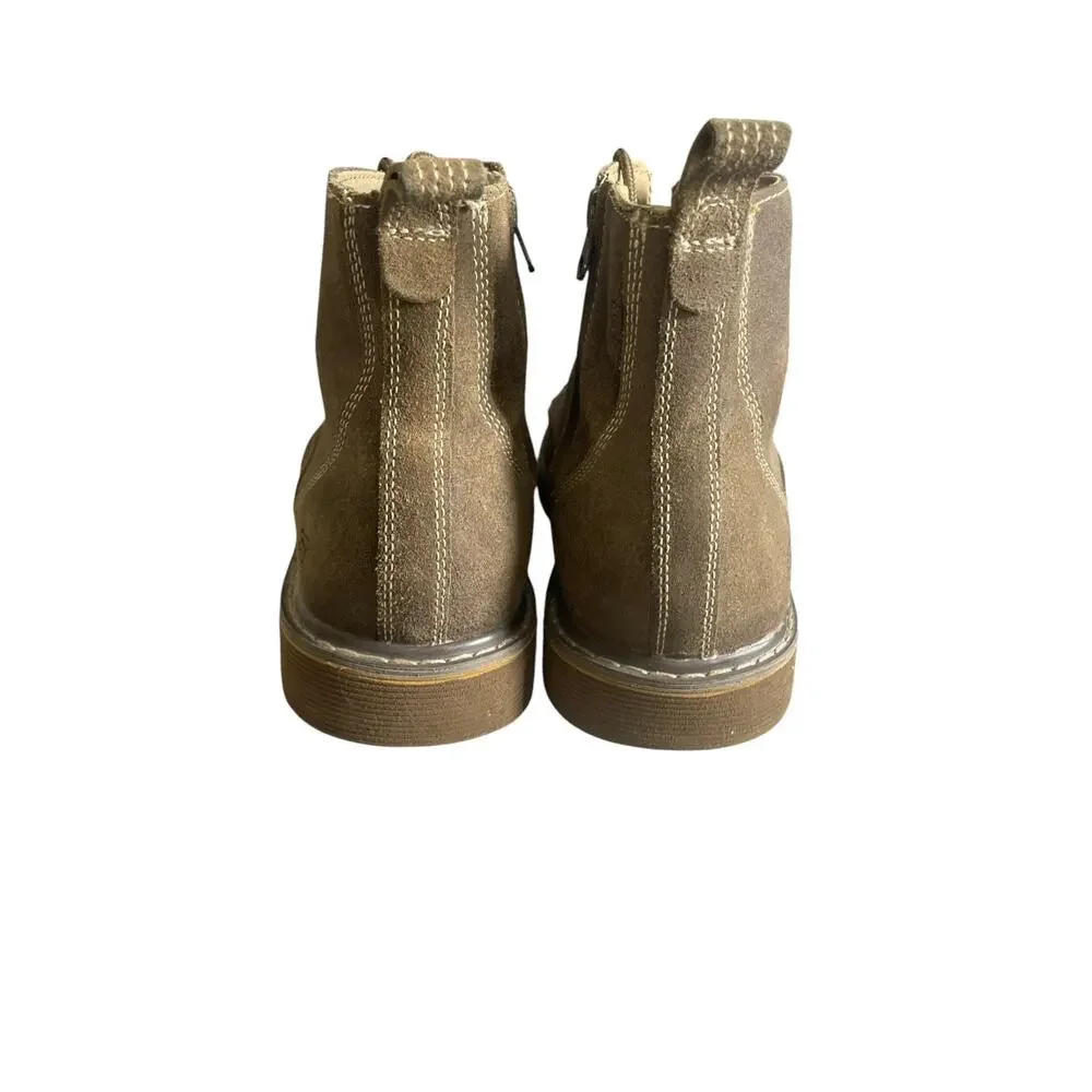 Skechers Men’s Beige Suede Lace Up Utility 6” Boots Size-11